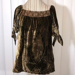 Red Currant velvet top